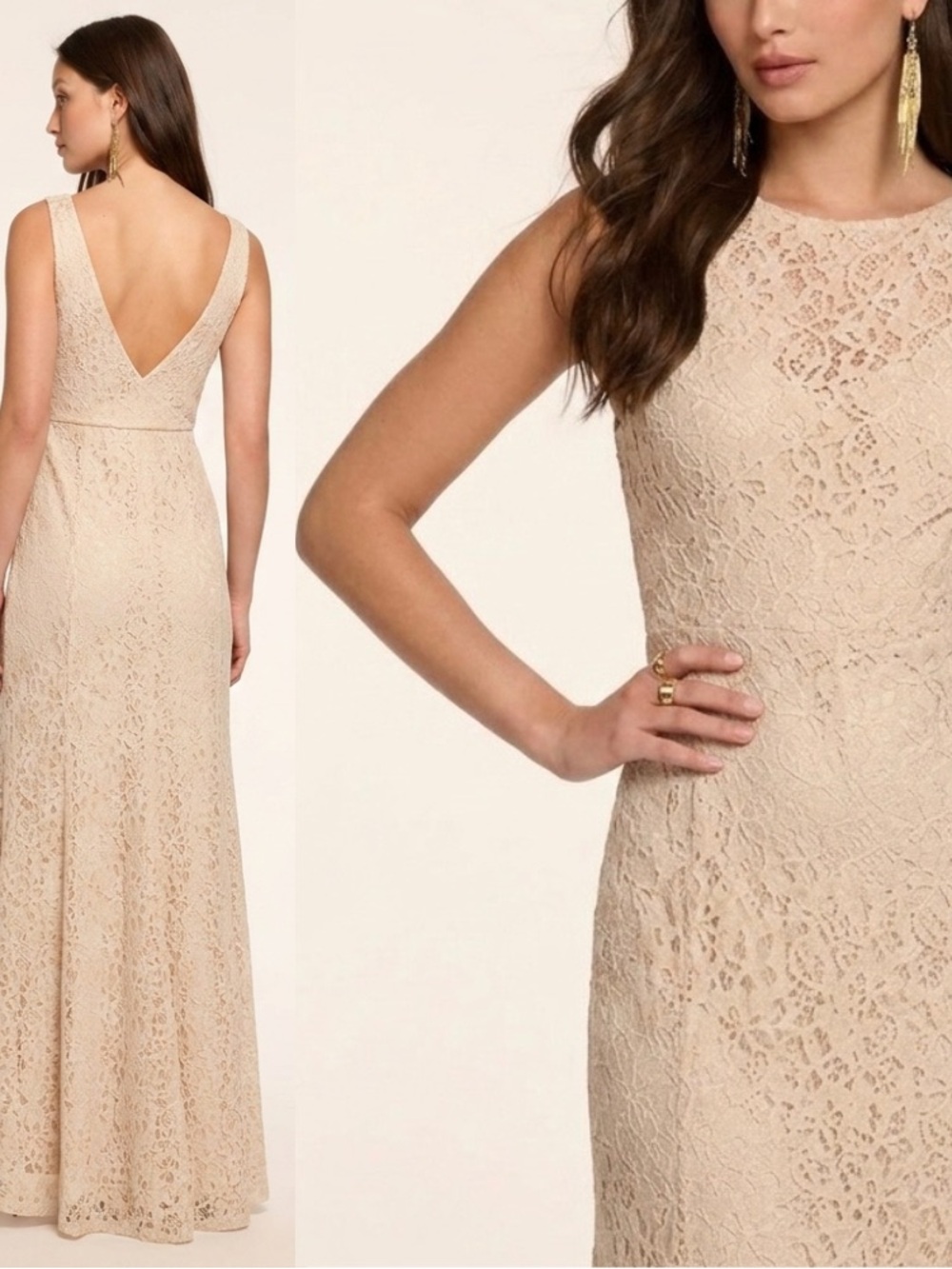 NWT DVF Maxi Sleeveless Lace Dress 0 Evangelina